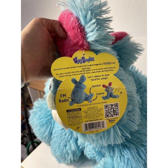Ugly Snuglies Rowdy Rabbit 21" Plush New NWT FM Radio Stuffed Animal Infomercial - Picture 3 of 9